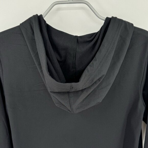 Under Armour Cold Gear Full Zip Hooded Jacket sz M Women's in Black Fleece Lined - Picture 8 of 11